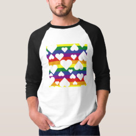 Rainbow Graphic Raglan T-shirt