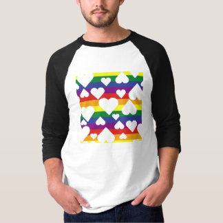 Rainbow Graphic Raglan T-shirt