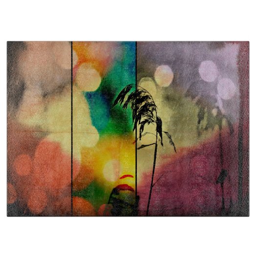 Rainbow Grass Drama Cutting Board Snijplank (Voorkant)