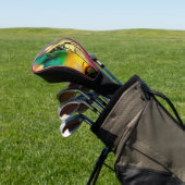 Rainbow Grass Drama Golfheadcover (Insitu)