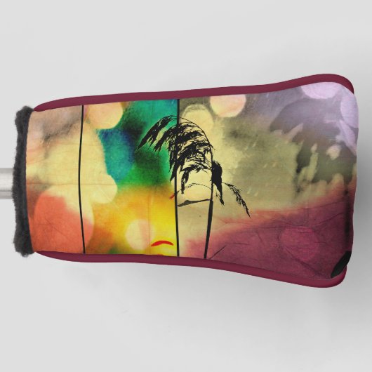 Rainbow Grass Drama Golfheadcover (Voorkant)