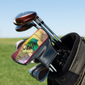 Rainbow Grass Drama Golfheadcover (Insitu)
