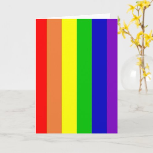 Rainbow Greeting Card Kaart (Gele Bloem)