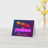 Rainbow Greyhounds loopt Hartelijk dank Kaart (Gele Bloem)