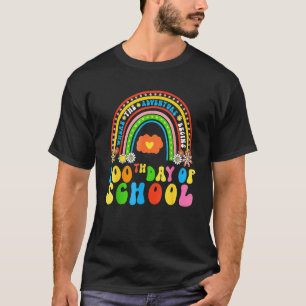 Rainbow Groovy 100e dag leerkracht 100 dagen T-shirt