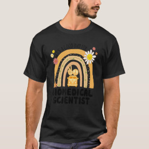 Rainbow Groovy Peace Biomedical Scientist  T-shirt