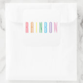 RAINBOW Grote Vierkante Stickers (Tas)