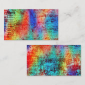 Rainbow Grunge Visitekaartje (Voorkant / Achterkant)