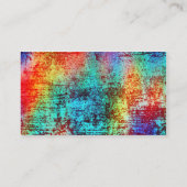 Rainbow Grunge Visitekaartje (Achterkant)