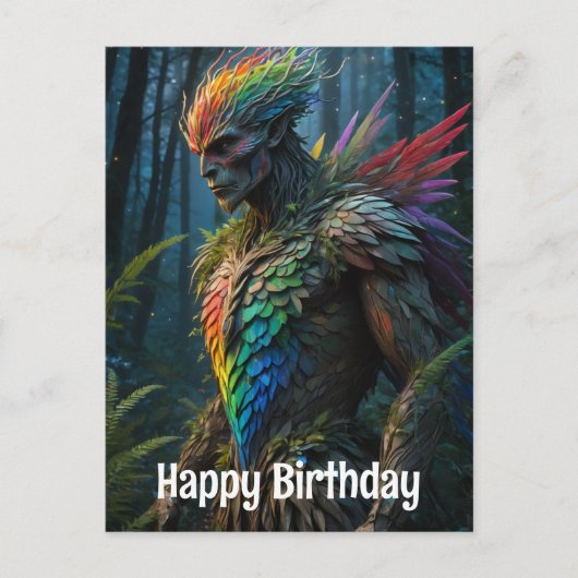 Rainbow Guardian of the Forest Briefkaart