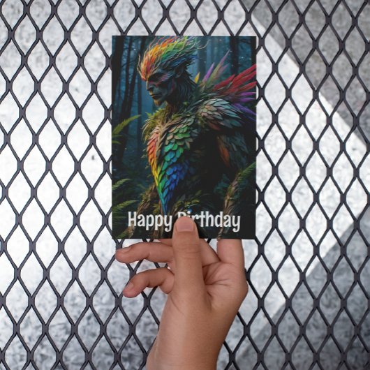 Rainbow Guardian of the Forest Briefkaart