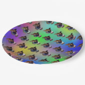 Rainbow Guinee Pigs Pattern, Birthday Borden Papieren Bordje (Gekanteld)