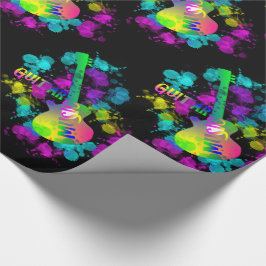 Rainbow Guitar Music Thed Cadeaupapier