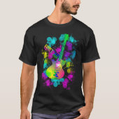 Rainbow Guitar Music Thed T-shirt (Voorkant)