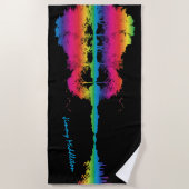 Rainbow Guitar Scene - Handtekening Strandlaken (Voorkant)