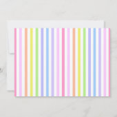 Rainbow Gumball-uitnodiging Kaart (Achterkant)