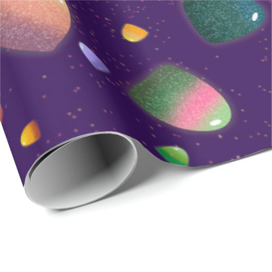 Rainbow Gumdrop Snoep Cadeaupapier (Rol Hoek)