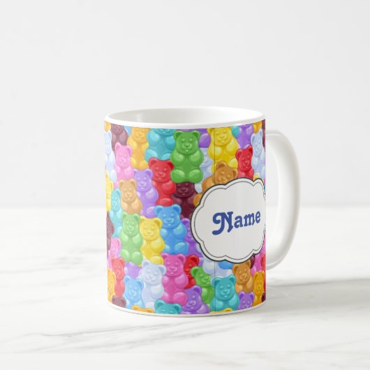 Rainbow Gummy Beer Personalized Mug Koffiemok (Voorkant rechts)