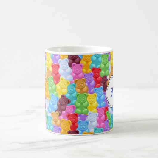 Rainbow Gummy Beer Personalized Mug Koffiemok (Center)
