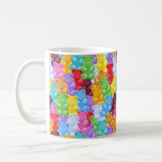 Rainbow Gummy Beer Personalized Mug Koffiemok (Links)