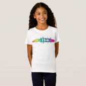 Rainbow Gymnastics - Black T-shirt (Voorkant volledig)