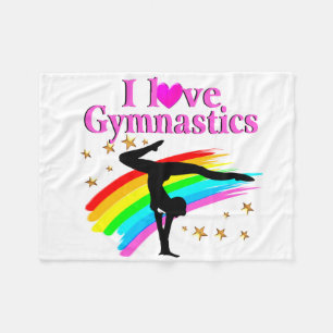 RAINBOW GYMNASTICS CHAMPION FLEECE DEKEN