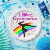  RAINBOW GYMNASTICS CHAMPION PAPIEREN BORDJE (Feest)