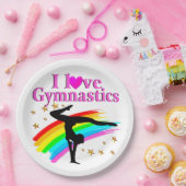  RAINBOW GYMNASTICS CHAMPION PAPIEREN BORDJE (Feest)