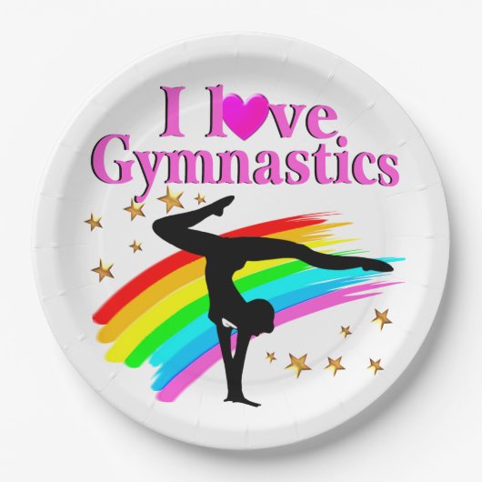  RAINBOW GYMNASTICS CHAMPION PAPIEREN BORDJE (Voorkant)