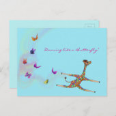 Rainbow Gymnastics door The Happy Juul Company Briefkaart (Voorkant / Achterkant)