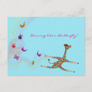 Rainbow Gymnastics door The Happy Juul Company Briefkaart