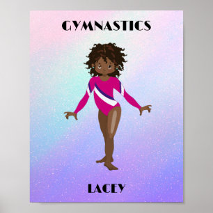 RAINBOW GYMNASTICS GIRL'S POSTER