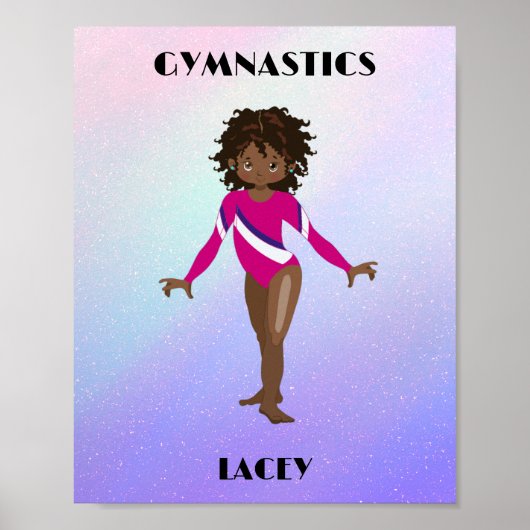 RAINBOW GYMNASTICS GIRL'S POSTER (Voorkant)
