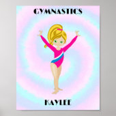 RAINBOW GYMNASTICS GYMNAST, persoonlijk Poster (Voorkant)