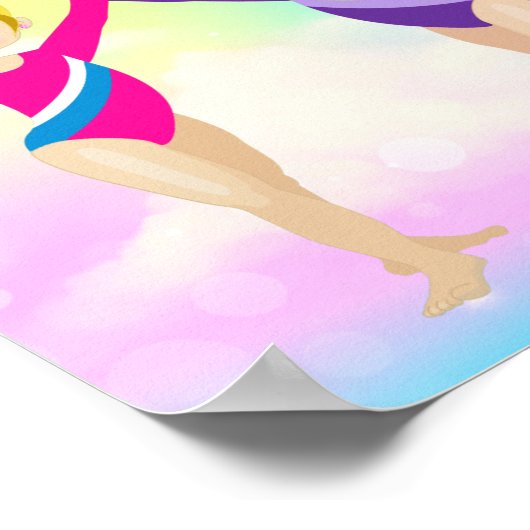 RAINBOW GYMNASTICS GYMNAST POSTER (Hoek)