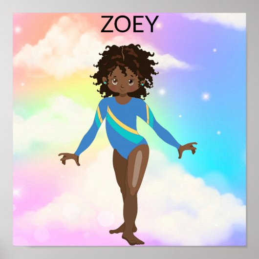 RAINBOW GYMNASTICS GYMNAST POSTER (Voorkant)