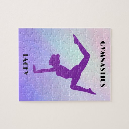 RAINBOW GYMNASTICS GYMNAST PUZZLE Persoonlijk Legpuzzel (Horizontaal)