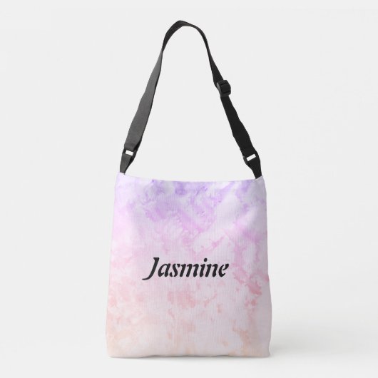 Rainbow Gymnastics Ongelijke Bars Gepersonaliseerd Crossbody Tas (Achterkant)