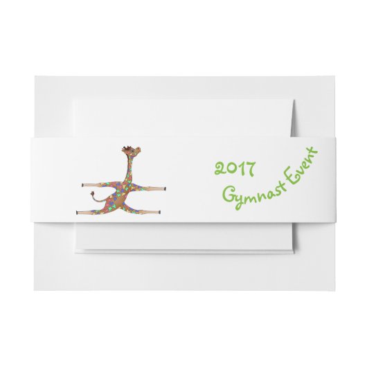 Rainbow Gymnastics van The Happy Juul Company Uitnodigingen Wikkel (Voorkant Voorbeeld)