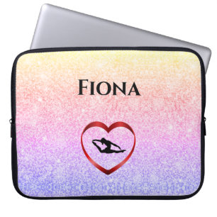 Rainbow gymnastiek neopreen laptophoes, aangepast laptop sleeve
