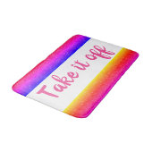 Rainbow Haal het uit Funny Bath Mat (Gekanteld)