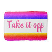 Rainbow Haal het uit Funny Bath Mat (Voorkant)
