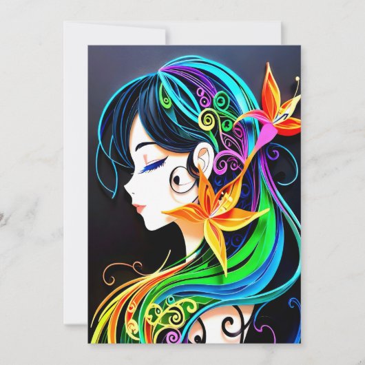 Rainbow Hair Dream Kaart (Voorkant)