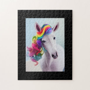 Rainbow Hair Horse Jigzaag Puzzle Legpuzzel