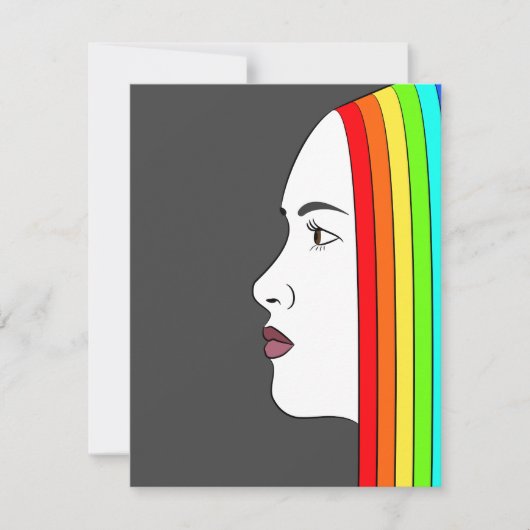 Rainbow Hair Kaart (Voorkant)