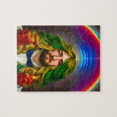 Rainbow Hair Man of Love Fantasy surreal LGBTQ Art Legpuzzel (Horizontaal)