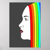 Rainbow Hair Poster (Voorkant)