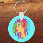 Rainbow Hair Sleutelhanger (Voorkant)