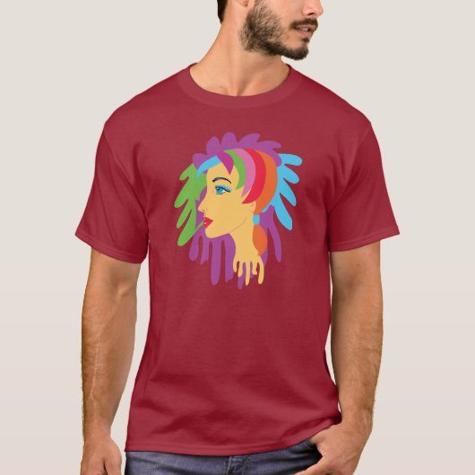 Rainbow Hair T-shirt (Voorkant)