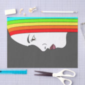 Rainbow Hair Tissuepapier (Craft)